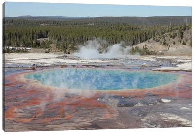 Grand Prismatic Spring, Midway Geyser Basin Geothermal Area, Yellowstone National Park, Wyoming Canvas Art Print