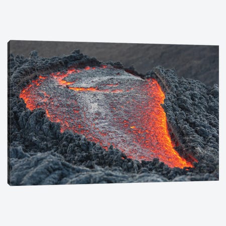 Lava Flow On The Flank Of Pacaya Volcano, Guatemala II Canvas Print #TRK1898} by Richard Roscoe Canvas Print