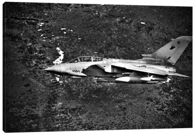 A Royal Air Force Tornado GR4 During Low Fly Training In North Wales I Canvas Art Print