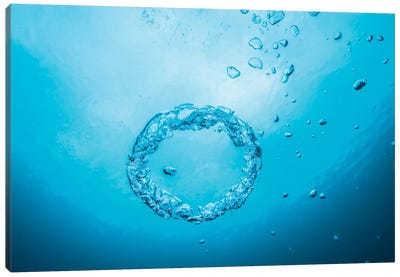 Bubble Rings In The Clear Waters Of Dutch Springs, Pennsylvania Canvas Art Print