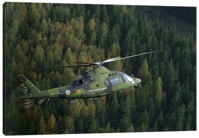 AgustaWestland A109 Helicopter Of The Swedish Air Force Canvas Art Print