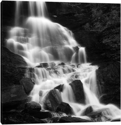 Roasto Waterfall In Nordland, Norway Canvas Art Print
