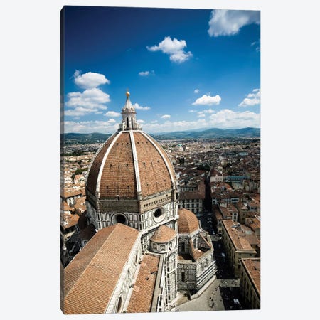 Piazza Del Duomo With Basilica Of Saint Mary Of The Flower, Florence, Italy. Canvas Print #TRK2495} by Evgeny Kuklev Canvas Artwork