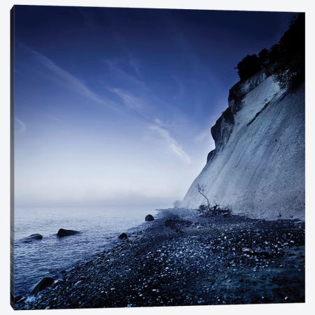 Seaside And Chalk Mountain In The Evening, Mons Klint Cliffs, Denmark Canvas Print #TRK2529} by Evgeny Kuklev Canvas Art Print