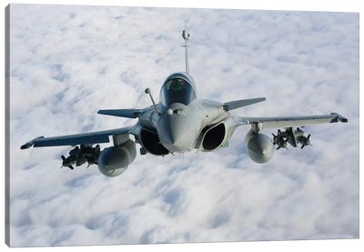 Dassault Rafale B Of The French Air Force II Canvas Art Print - Air Force