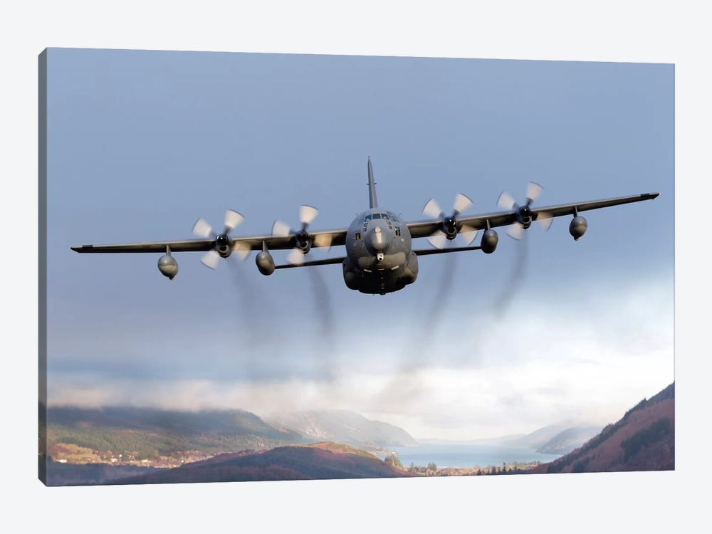 MC-130P Combat Shadow Over Scotland by Gert Kromhout 1-piece Canvas Print
