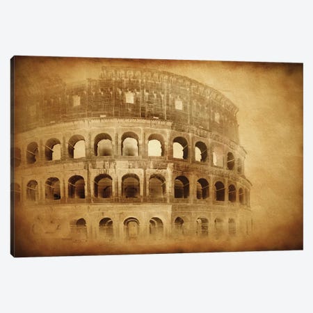 Vintage Photo Of Coliseum In Rome, Italy Canvas Print #TRK2595} by Evgeny Kuklev Art Print