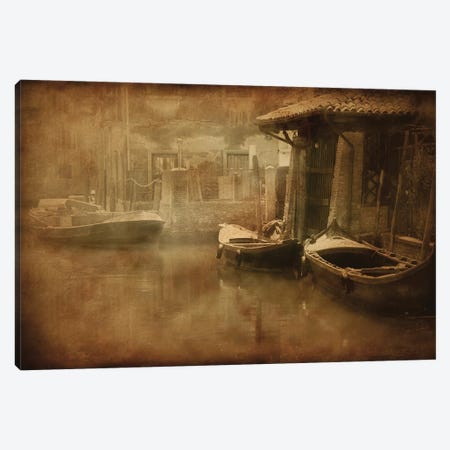 Vintage Photo Of Venetian Canal, Venice, Italy I Canvas Print #TRK2601} by Evgeny Kuklev Canvas Art