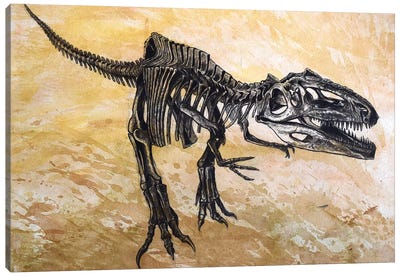 Giganotosaurus Dinosaur Skeleton Canvas Art Print