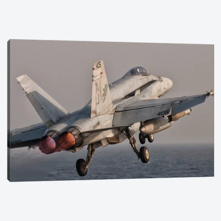 A F/A-18C Hornet Taking Off From USS George H.W. Bush Canvas Print #TRK268} by Giovanni Colla Canvas Art Print
