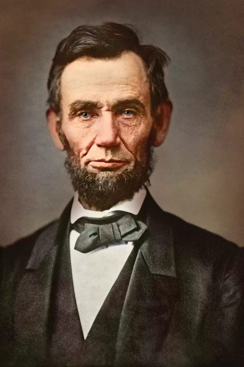 Abe Lincoln Canvas Abraham Lincoln Art Historical Art President painting 