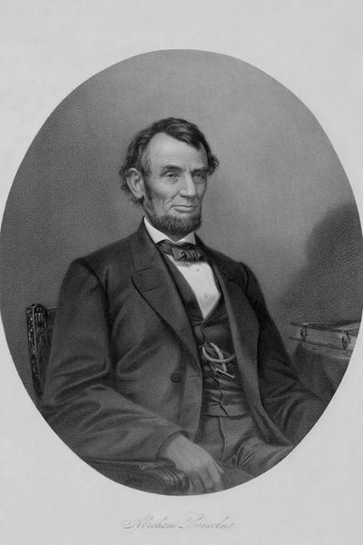 Abraham Lincoln: Restored Civil War Artwork Of President Abraham Lincoln Sitting In A Chair by Stocktrek Images