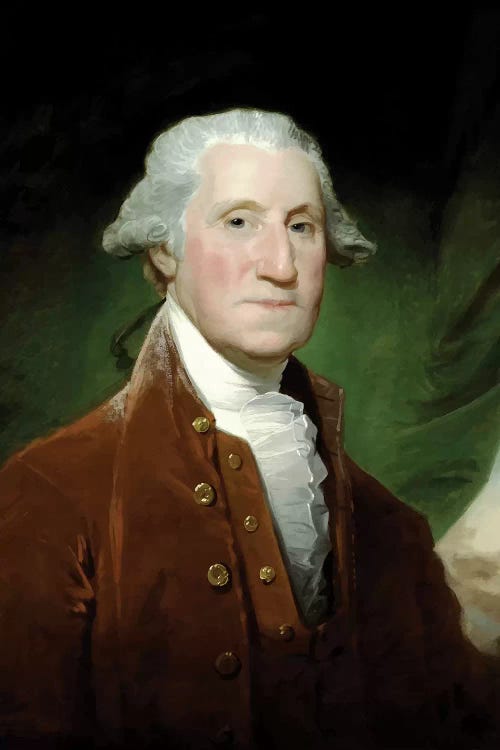 Restored Vector Painting Of George Washington by Stocktrek Images wall art