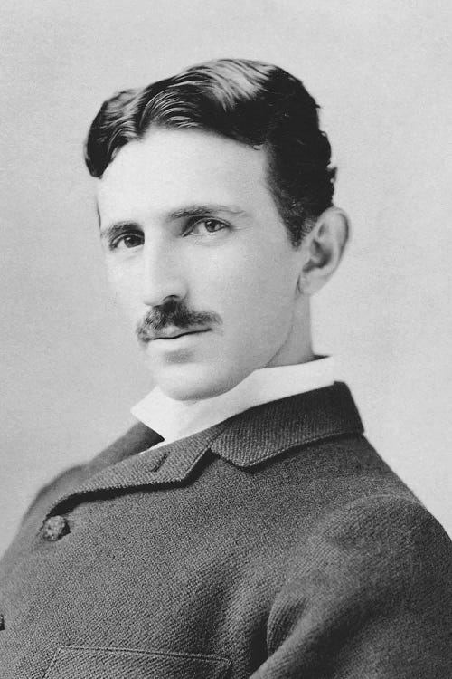 Inventor And Scientist Nikola Tesla Circa 1890 by Stocktrek Images wall art