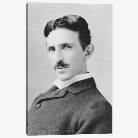 Inventor And Scientist Nikola Tesla Circa 1890 Canvas Print #TRK2805} by Stocktrek Images Canvas Art Print