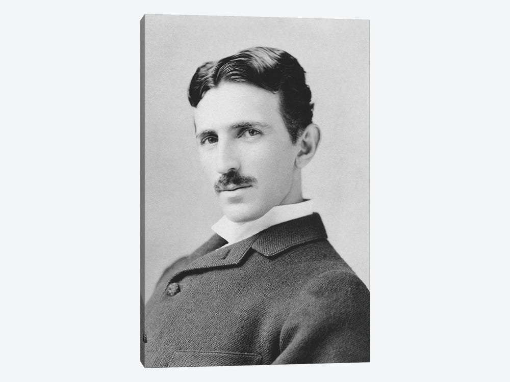 Inventor And Scientist Nikola Tesla Circa 1890 by Stocktrek Images 1-piece Art Print