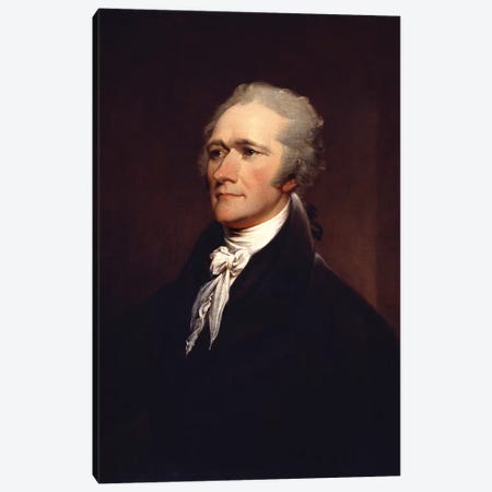 Painting Of Founding Father Alexander Hamilton Canvas Print #TRK2806} by Stocktrek Images Art Print