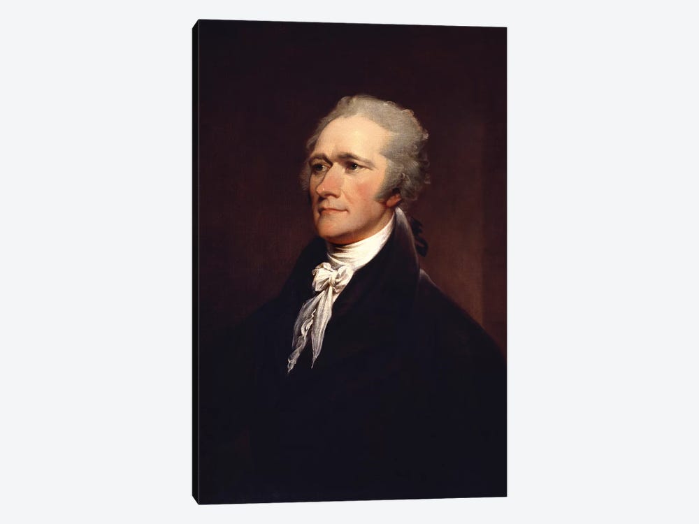 Painting Of Founding Father Alexander Hamilton by Stocktrek Images 1-piece Canvas Artwork
