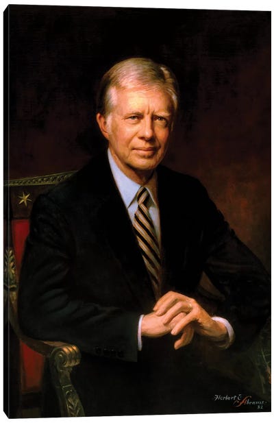 Presidential Portrait Of Jimmy Carter Canvas Art Print - Stocktrek Images -  Education Collection