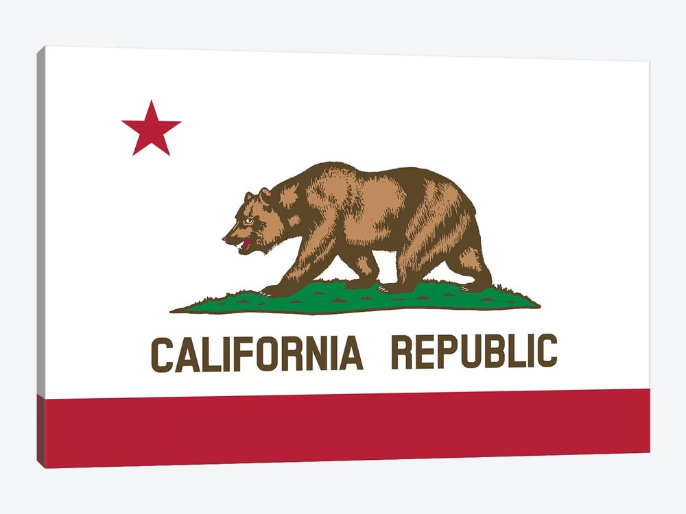 The Bear Flag, State Of California by Stocktrek Images 1-piece Art Print