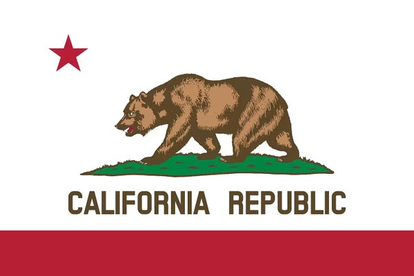 Flags: The Bear Flag, State Of California by Stocktrek Images