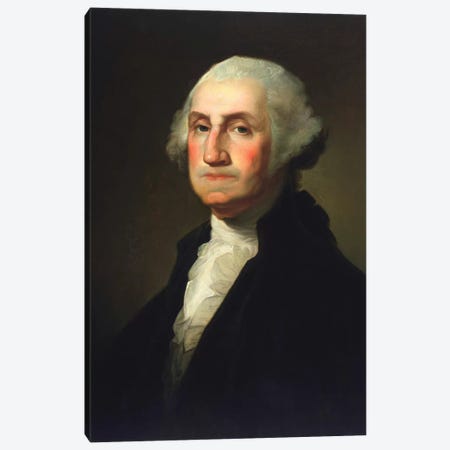 Vintage American History Painting Of President George Washington Canvas Print #TRK2824} by Stocktrek Images Art Print
