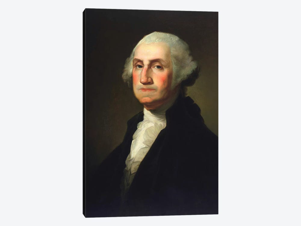 Vintage American History Painting Of President George Washington by Stocktrek Images 1-piece Canvas Artwork