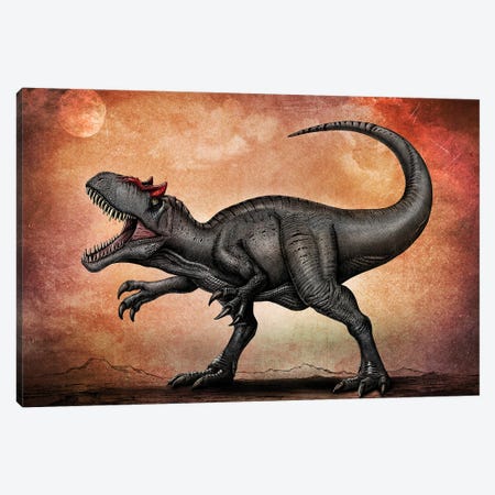 Allosaurus dinosaur. Canvas Print #TRK2831} by Aram Papazyan Canvas Print