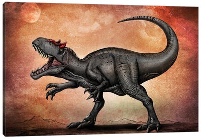 Allosaurus dinosaur. Canvas Art Print