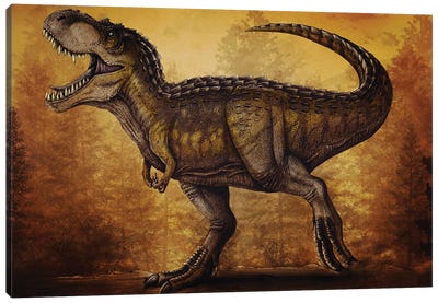 Magnatyrannus dinosaur. Canvas Art Print - Prehistoric Animal Art