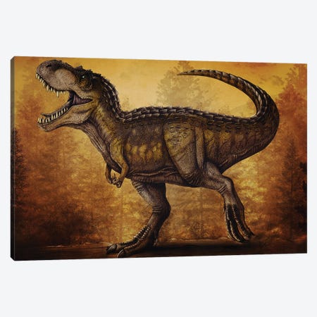 Magnatyrannus dinosaur. Canvas Print #TRK2837} by Aram Papazyan Canvas Art