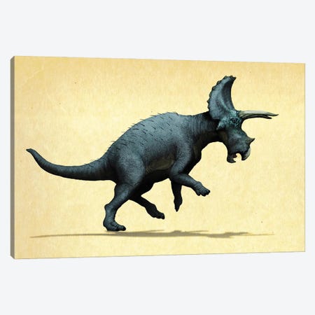 Lateral view of a Triceratops. Canvas Print #TRK2856} by Paulo Leite da Silva Canvas Wall Art