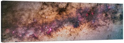 A Mosaic Panorama Of The Rich Galactic Centre Region Of The Milky Way. Canvas Art Print - Milky Way Galaxy Art