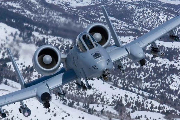 A-10C Thunderbolt Flies Over The Snowy Idaho Countryside I