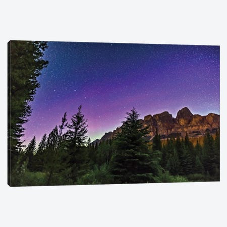Big Dipper Over Castle Mountain In Banff National Park, Alberta, Canada. Canvas Print #TRK2951} by Alan Dyer Canvas Artwork