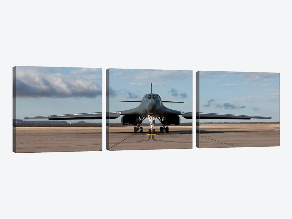 B-1B Lancer At Dyess Air Force Base, Texas by HIGH-G Productions 3-piece Canvas Artwork
