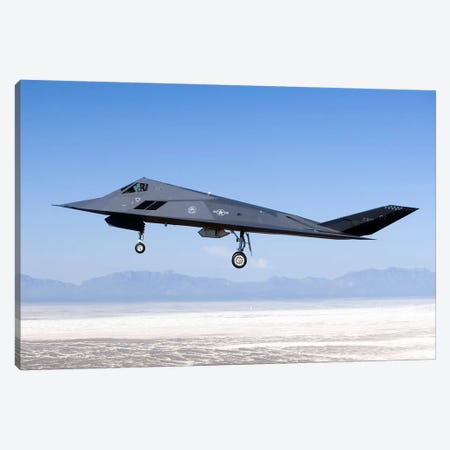 F-117 Nighthawk Flies A Training Sortie Over New Mexico Canvas Print #TRK299} by HIGH-G Productions Canvas Artwork