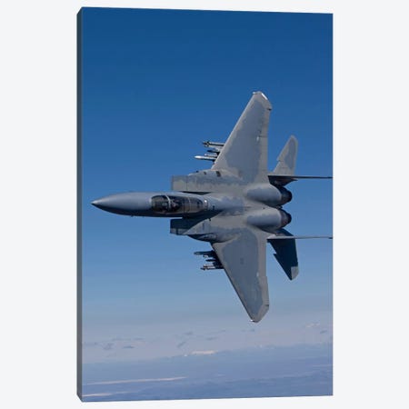 F-15 Eagle Conducts Air-To-Air Training Over Oregon Canvas Print #TRK300} by HIGH-G Productions Canvas Art