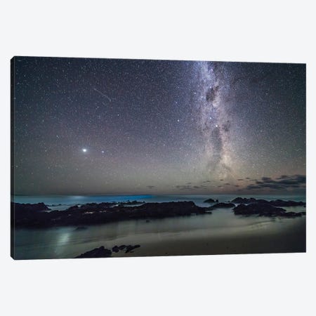 Jupiter And The Southern Milky Way Rising Over The Tasman Sea On The Gippsland Coast In Australia. Canvas Print #TRK3018} by Alan Dyer Canvas Artwork