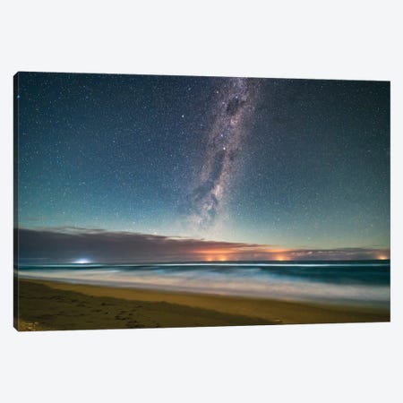Milky Way Above The Tasman Sea, Victoria, Australia. Canvas Print #TRK3032} by Alan Dyer Canvas Artwork