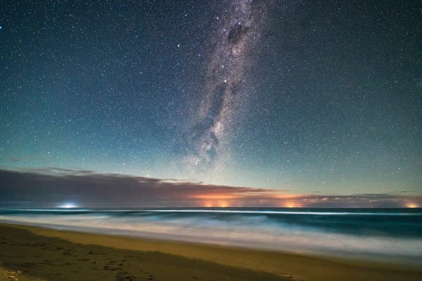 Milky Way Above The Tasman Sea, Victoria, Australia.