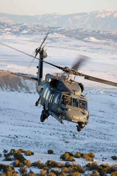 Helicopters: HH-60G Pave Hawk Flies A Low Level Route Over New Mexico by HIGH-G Productions