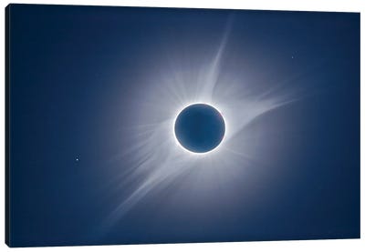 Solar Corona Of The 2017 Total Solar Eclipse. Canvas Art Print - Eclipse Art