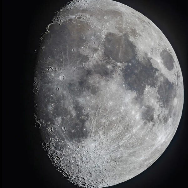 Astronomy & Space Collection: The 10 Day Old Gibbous Moon. by Alan Dyer