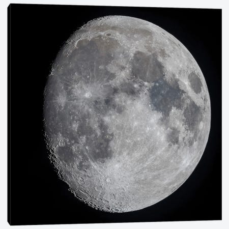 The 11 Day Old Gibbous Moon. Canvas Print #TRK3146} by Alan Dyer Art Print