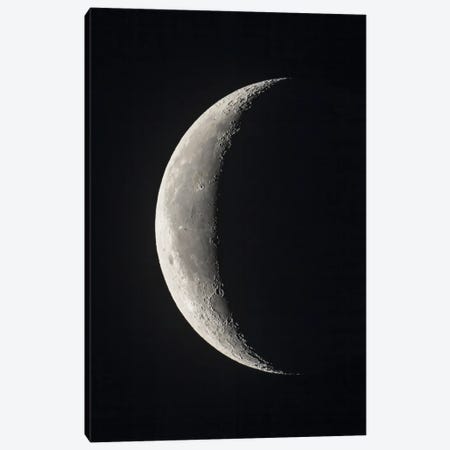 The 24-Day-Old Waning Crescent Moon. Canvas Print #TRK3154} by Alan Dyer Canvas Art