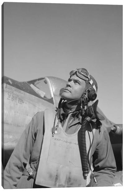Benjamin Oliver Davis Jr., Commander Of The Tuskegee Airmen Canvas Art Print - Airplane Art
