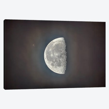 The Bright Star Aldebaran About To Be Occulted By The Waning Gibbous Moon. Canvas Print #TRK3180} by Alan Dyer Canvas Artwork