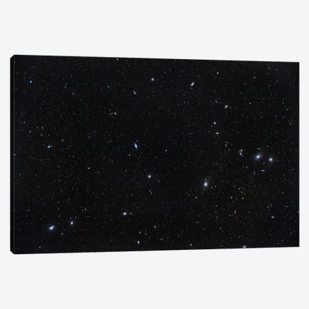 The Coma-Virgo Galaxy Cluster Including The Messier Galaxies Of Markarianâ€™S Chain. Canvas Print #TRK3188} by Alan Dyer Canvas Wall Art