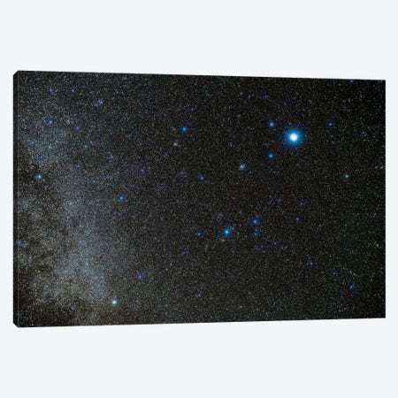 The Constellation Of Lyra The Harp Just Off The Milky Way. Canvas Print #TRK3193} by Alan Dyer Art Print